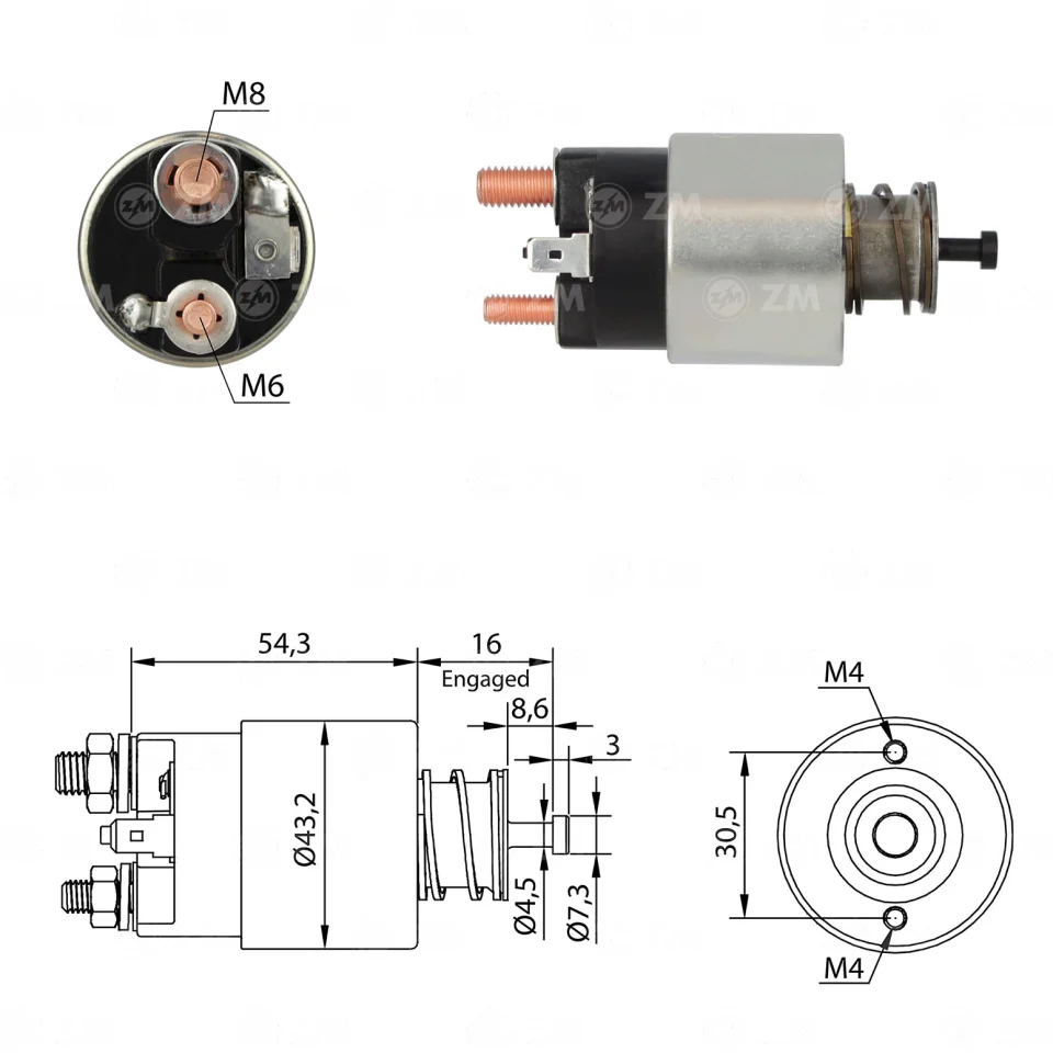 ZM-1-391 — Solenoides y Relés