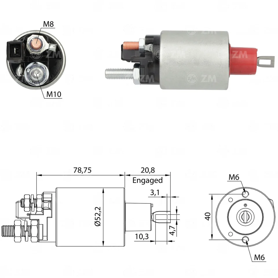 ZM-1-482 — Solenoides y Relés