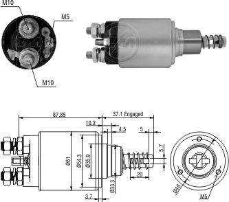 ZM-1-653 — Solenoides y Relés