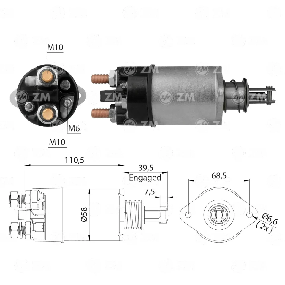 ZM-1-801 — Solenoides y Relés