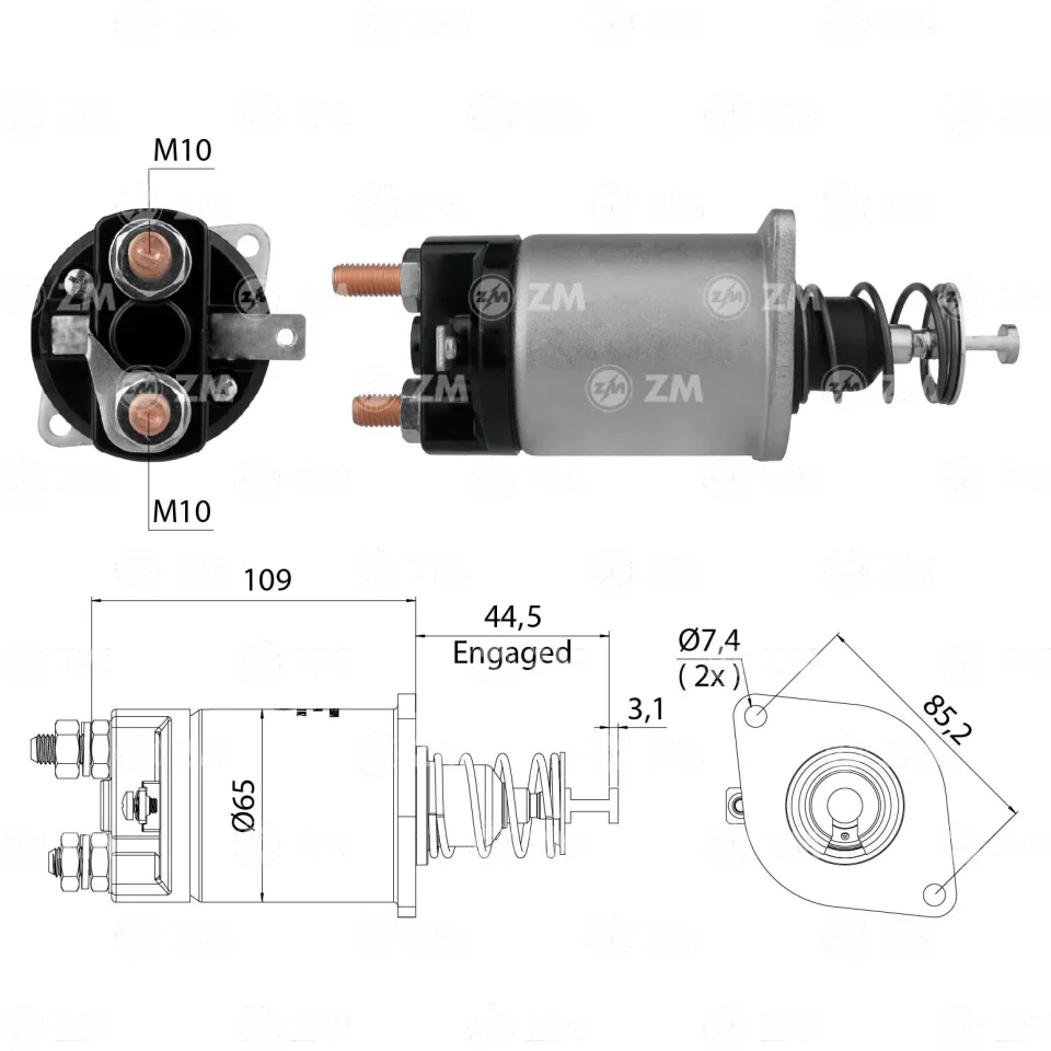 ZM-1-855 — Solenoides y Relés