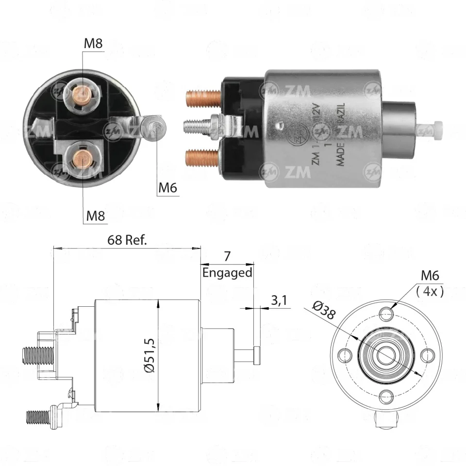 ZM-1-995 — Solenoides y Relés