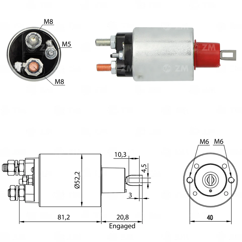 ZM-2-485 — Solenoides y Relés
