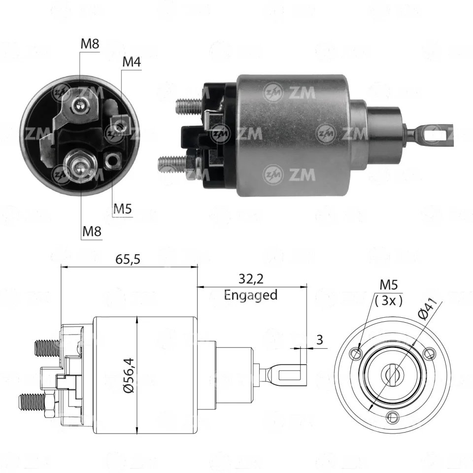 ZM-2-571 — Solenoides y Relés