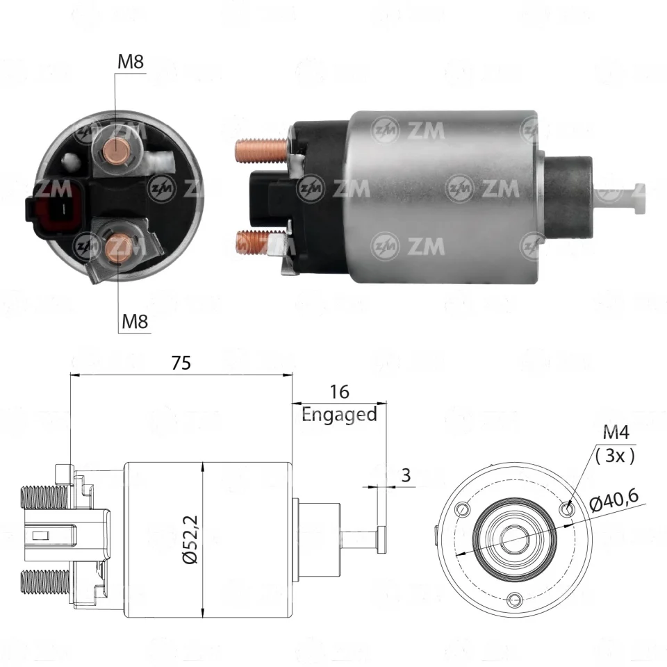ZM-2-866 — Solenoides y Relés