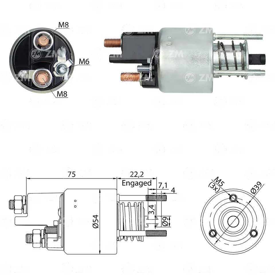 ZM-3-397 — Solenoides y Relés
