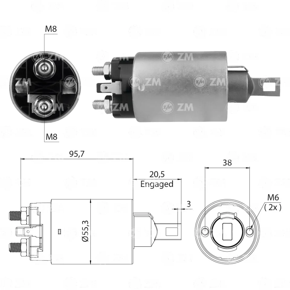 ZM-3-891 — Solenoides y Relés