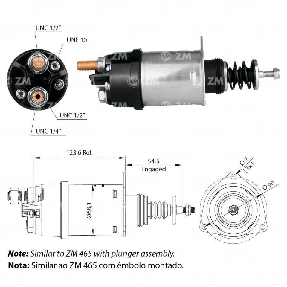 ZM-365 — Solenoides y Relés
