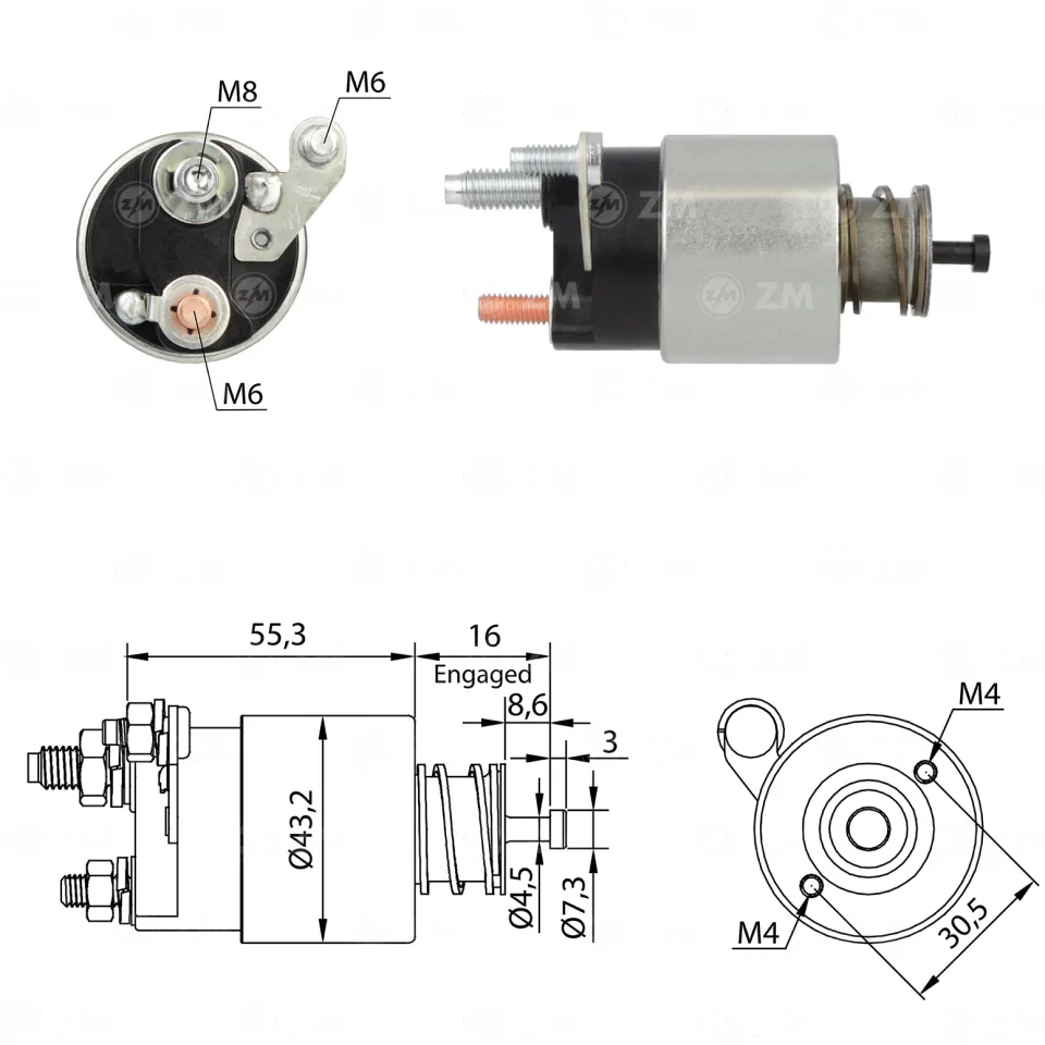 ZM-4-391 — Solenoides y Relés