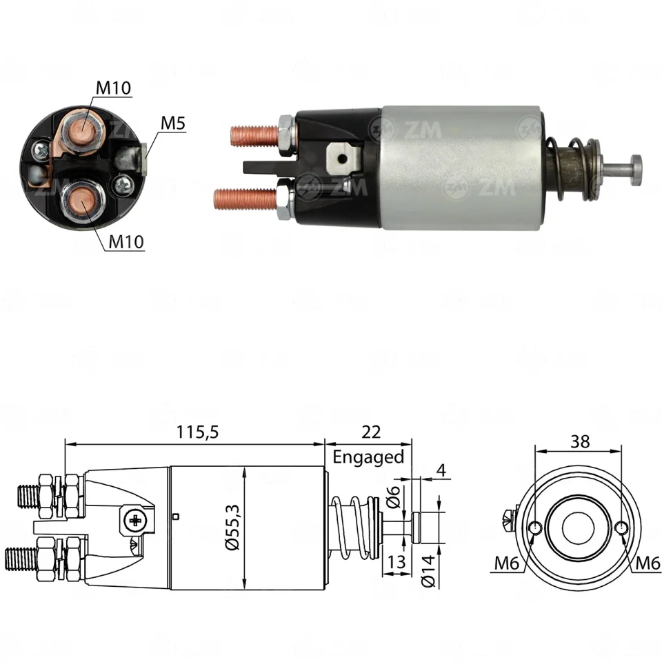 ZM-4-897 — Solenoides y Relés