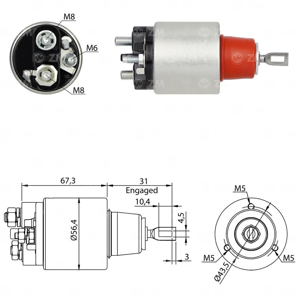 ZM-5-775 — Solenoides y Relés