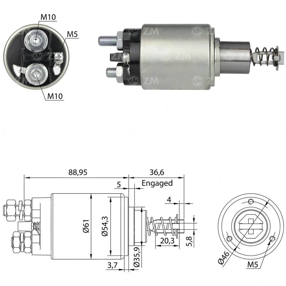 ZM-531 — Solenoides y Relés