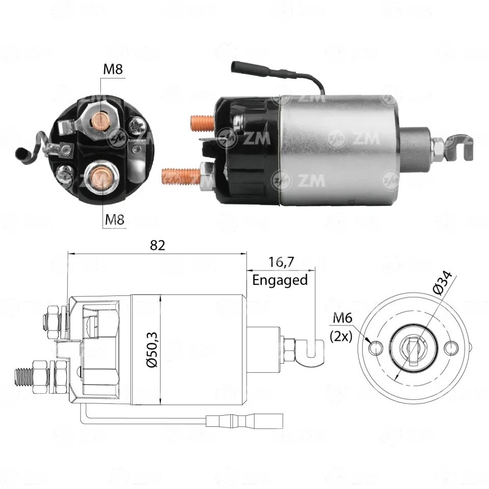 ZM-661 — Solenoides y Relés