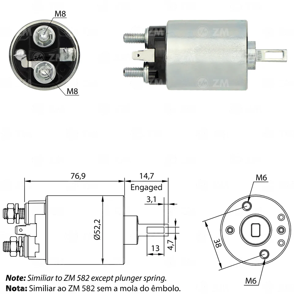 ZM-681 — Solenoides y Relés