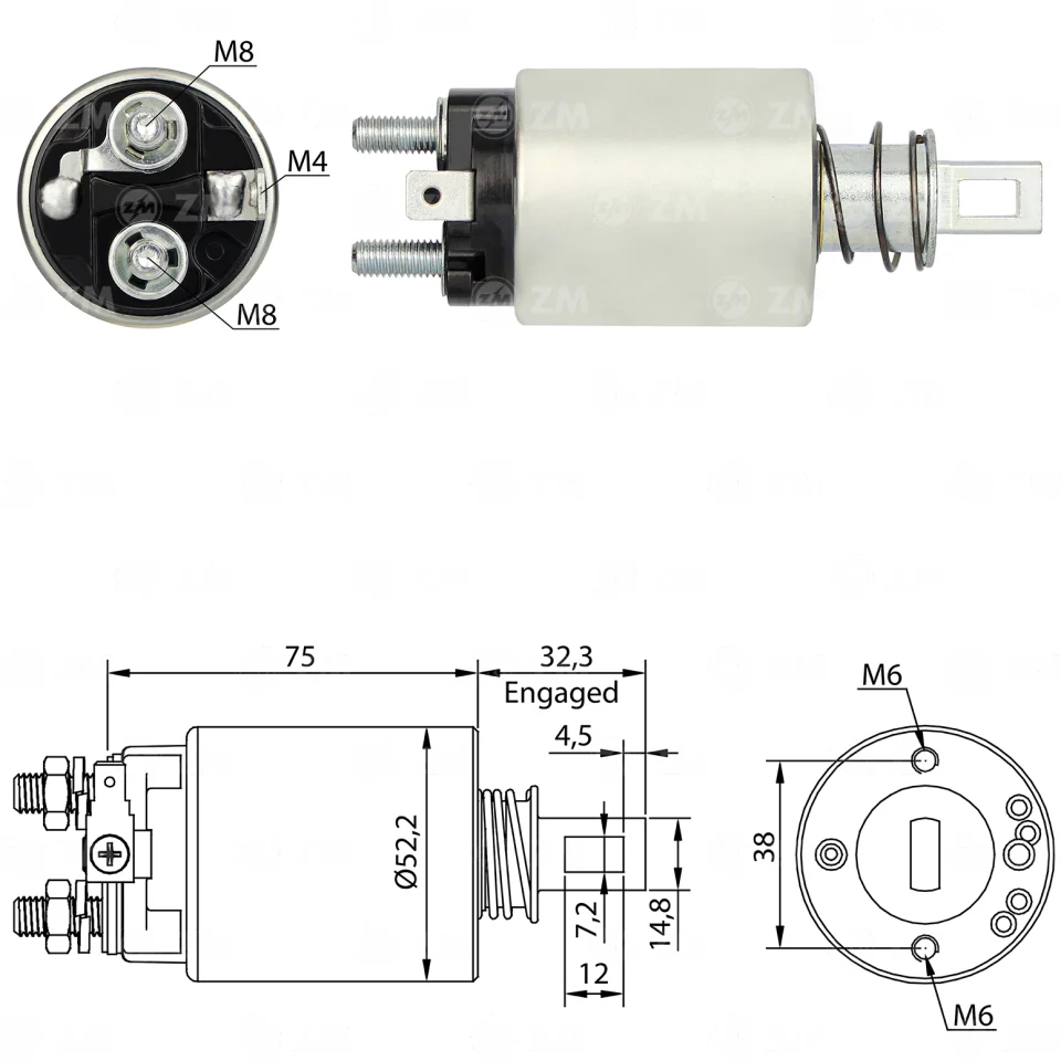 ZM-686 — Solenoides y Relés