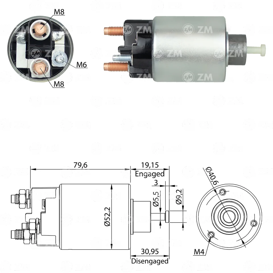 ZM-7-860 — Solenoides y Relés