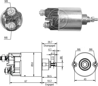 ZM-709 — Solenoides y Relés