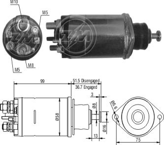 ZM-807 — Solenoides y Relés