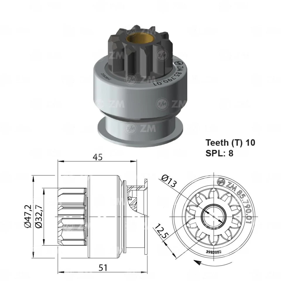ZM-85.790.01 — Impulsor de Arranque
