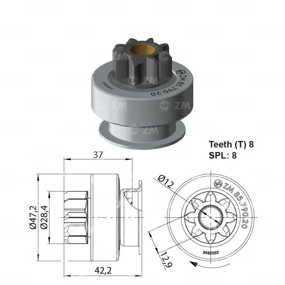 ZM-85.790.20 — Impulsor de Arranque
