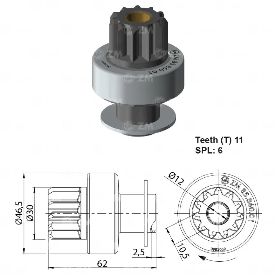 ZM-85.860.01 — Impulsor de Arranque
